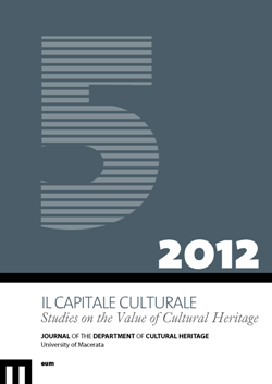 Il capitale culturale. Studies on the Value of Cultural Heritage, , n. 5/2012